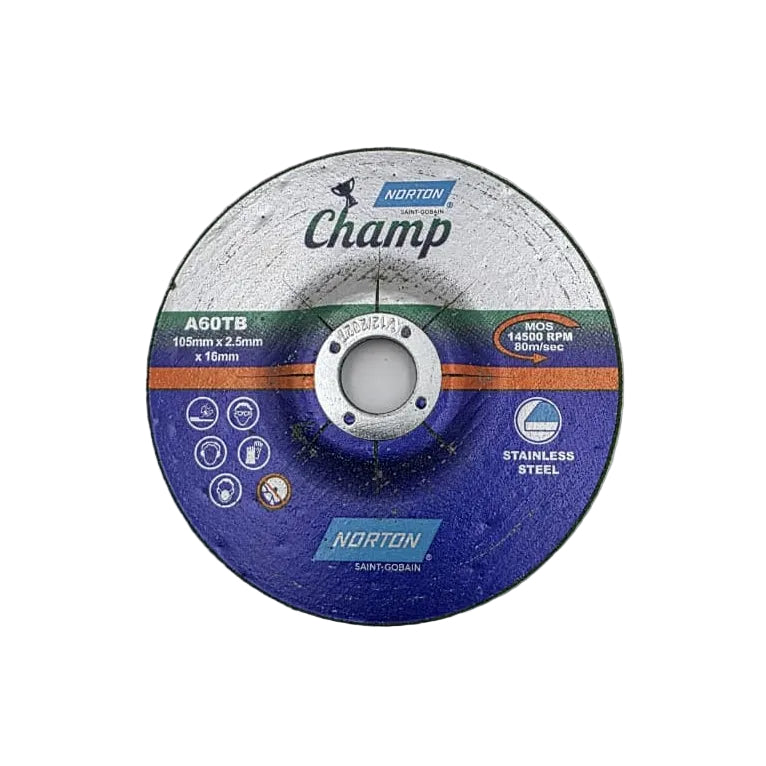 4" NORTON CHAMP FLEXIBLE GRINDING WHEEL (PACK OF 25)
