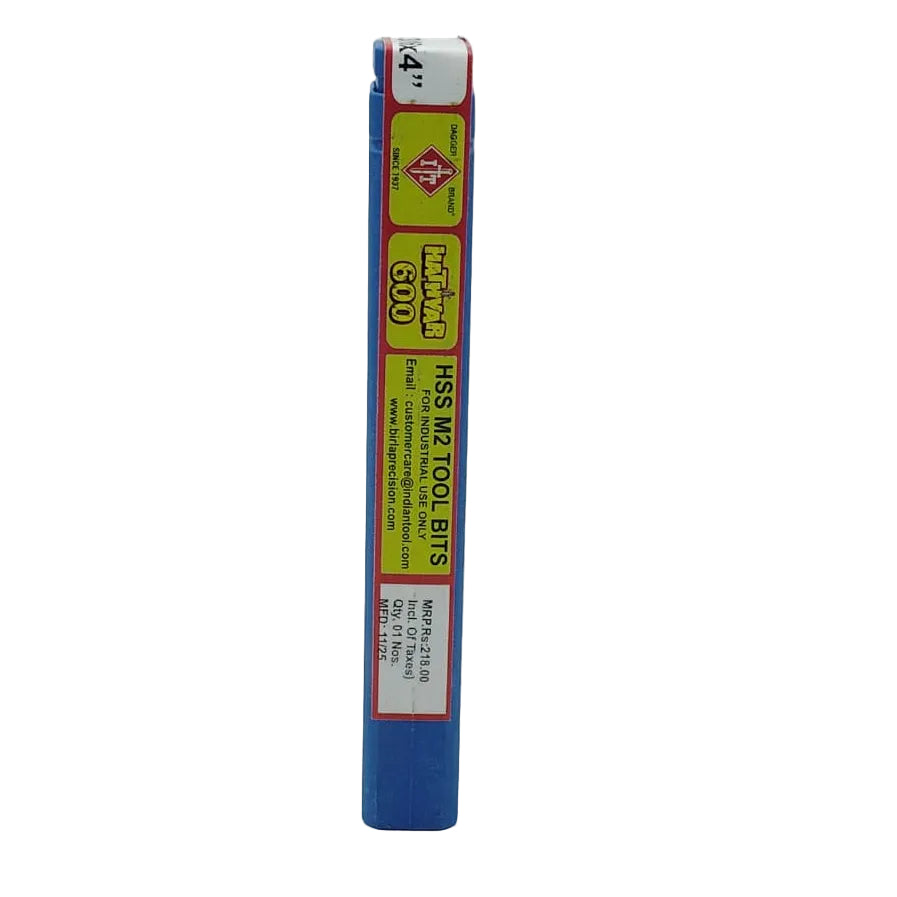 3/16"x4" - IT BRAND HSS M2 HATHYAR 600 TOOL BIT - WHITE (PACK OF 1)