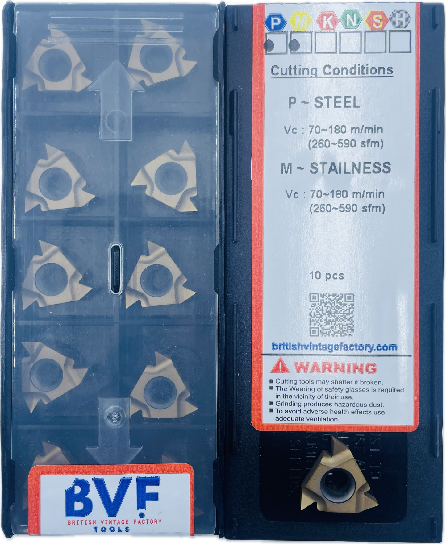 BVF 16ER/IR AG55 THREADING INSERT (PACK OF 10)