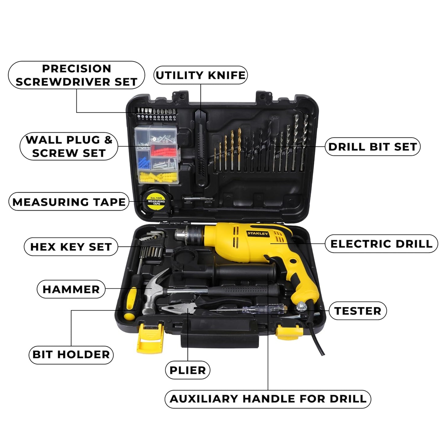 STANLEY SDH-550KPA 13mm IMPACT DRILL KIT