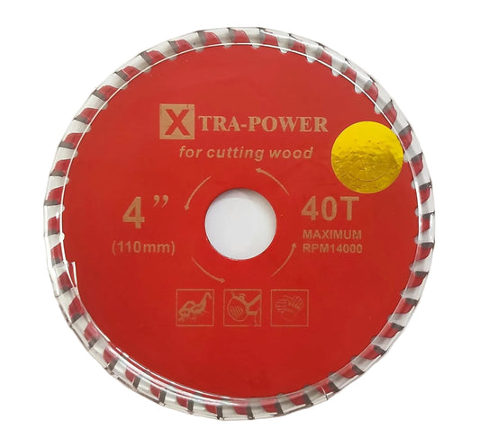 TCT WOOD CUTTER - XTRA POWER 4"x 40 TEETH (PACK OF 1)