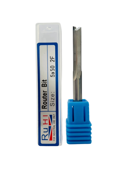 5MM 2 FLUTE STRAIGHT SHANK CNC ROUTER BIT (CARBIDE)