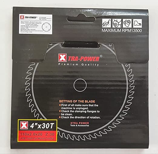 TCT WOOD CUTTER - XTRA-POWER 4"x 30 TEETH (PACK OF 1)