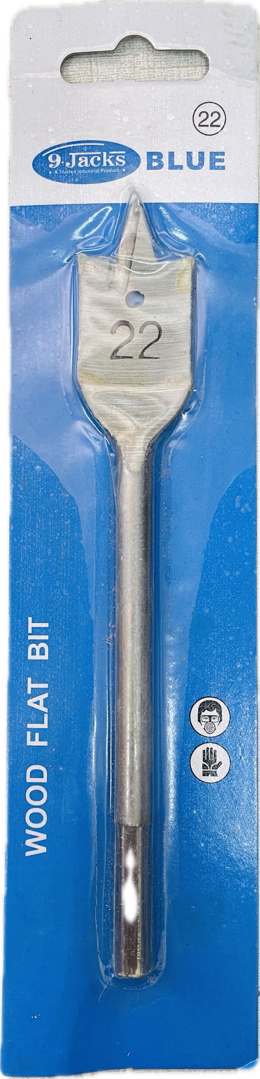 9 JACKS 22MM FLAT WOOD DRILL BIT HEX SHANK