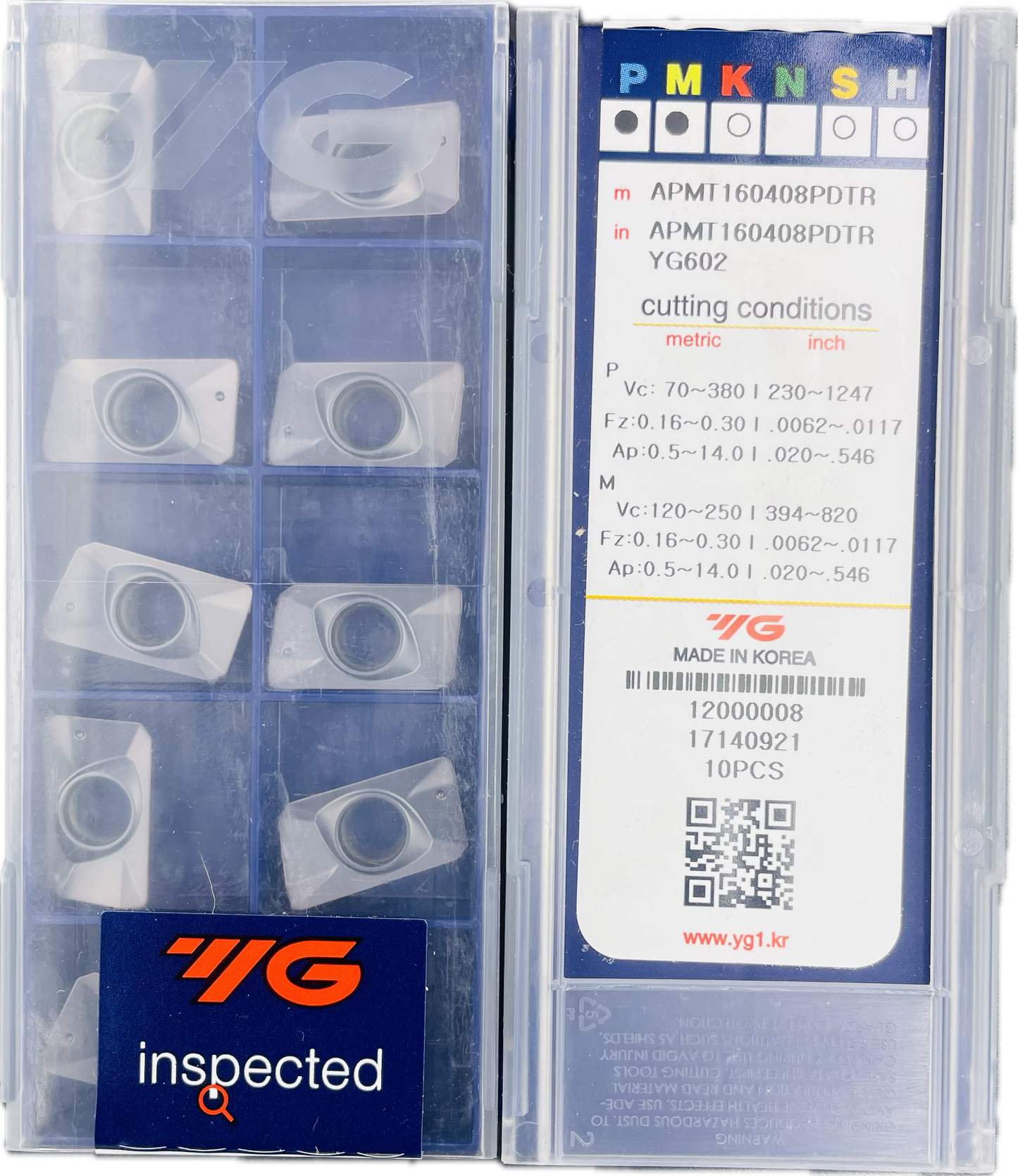 YG1 APMT160408PDTR YG602 (PACK OF 10)