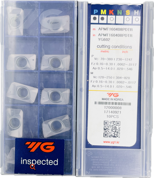 YG1 APMT160408PDTR YG602 (PACK OF 10)