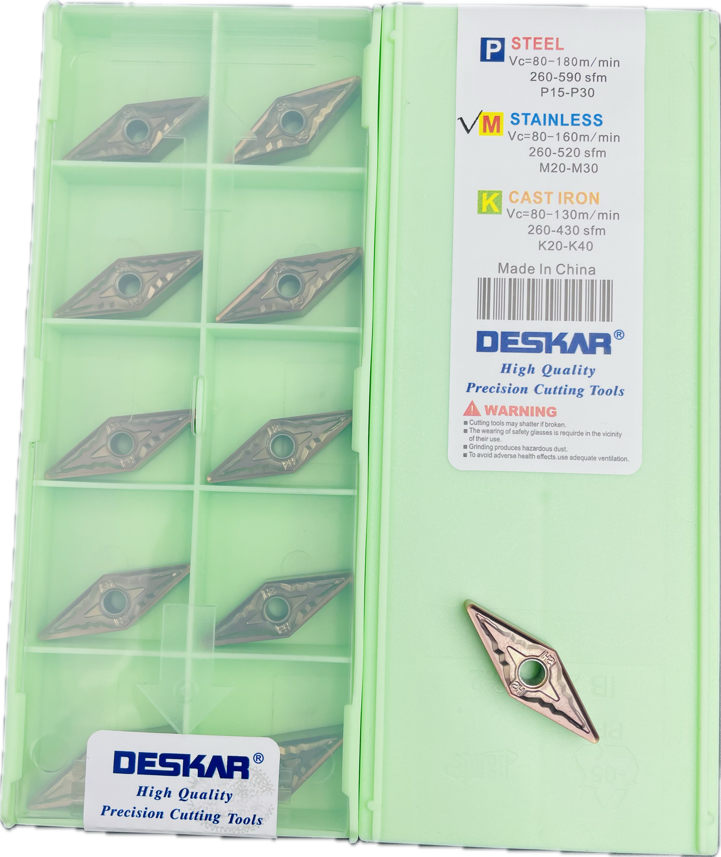 DESKAR VNMG160404/08-HS LF6118 (PACK OF 10)