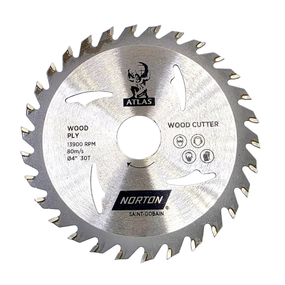 TCT WOOD CUTTER -  NORTON 4"x 30 TEETH ( PACK OF 1)