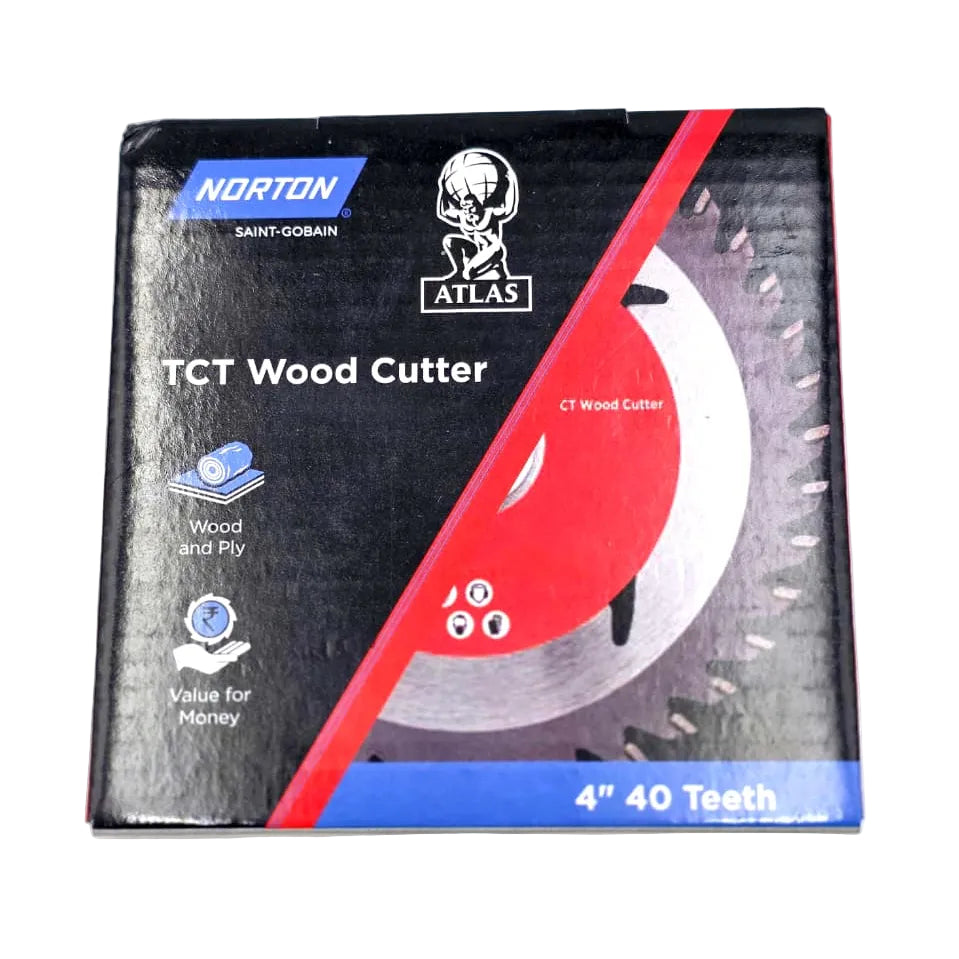 TCT WOOD CUTTER - NORTON 4"x 40 TEETH ( PACK OF 1 )
