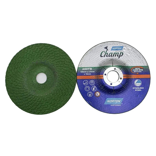 4" NORTON CHAMP FLEXIBLE GRINDING WHEEL (PACK OF 25)