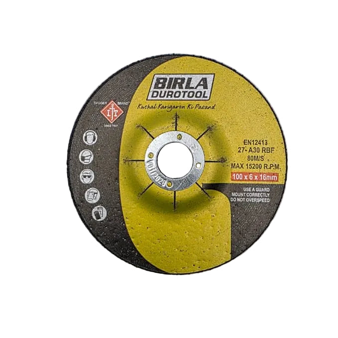 4" GRINDING WHEEL - BIRLA DUROTOOL (PACK OF 25)