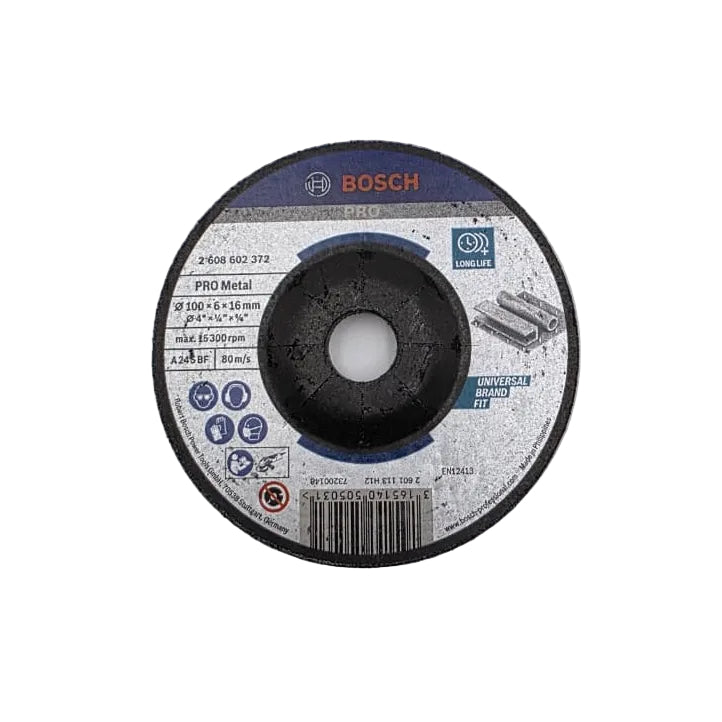 4" GRINDING WHEEL - BOSCH (PACK OF 25)