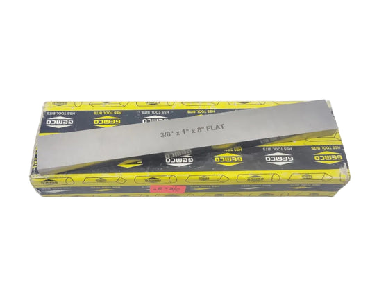 HSS TOOL BITS - 3/8"x 1"x 8" FLAT  - GEMCO (PACK OF 1)